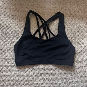 Black Lululemon Energy Bra